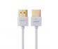 Linoya HDMI v2.0 Cable: 1.5m Ultra Slim High Speed HDMI Cable Connectors 4K 2160p @60Hz Support White Linoya HDMI v2.0 Cable: 1.5m Ultra Slim High Speed HDMI Cable Connectors 4K 2160p @60Hz Support White